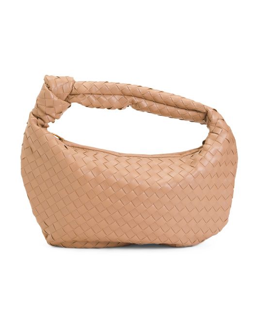 Woven Knot Detail Oversized Shoulder Bag | TJ Maxx