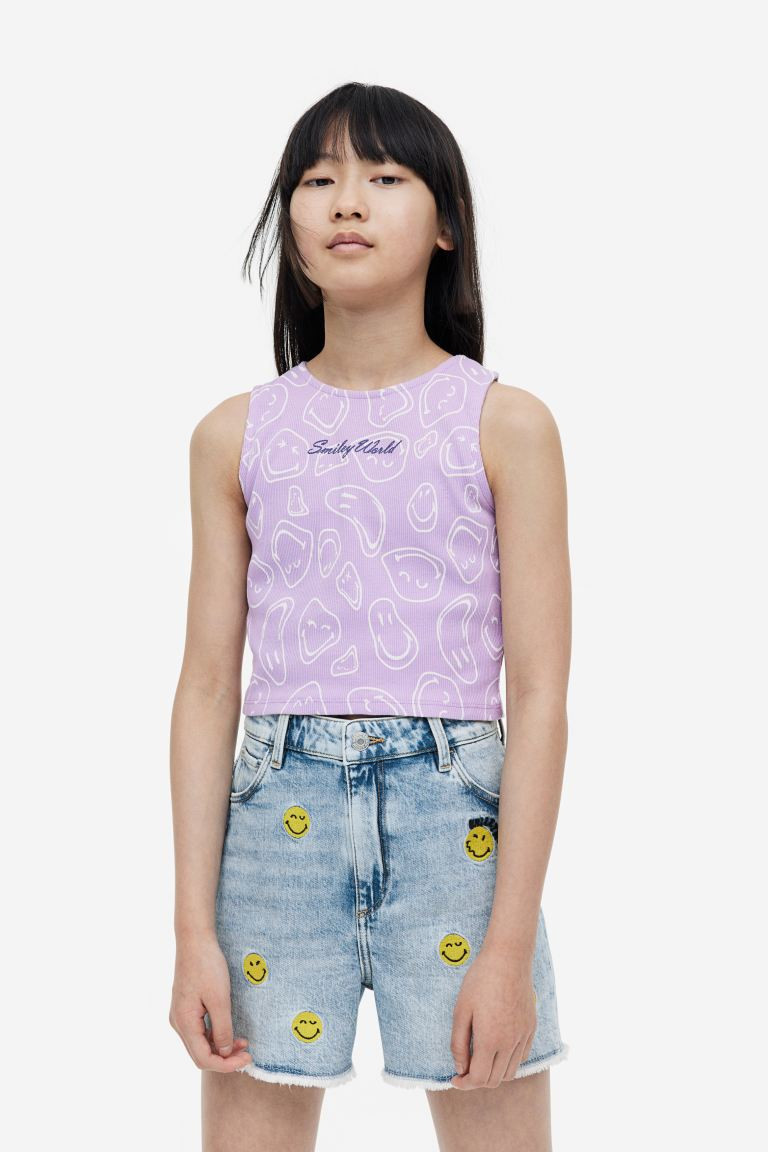 Embroidered Denim Shorts | H&M (US + CA)