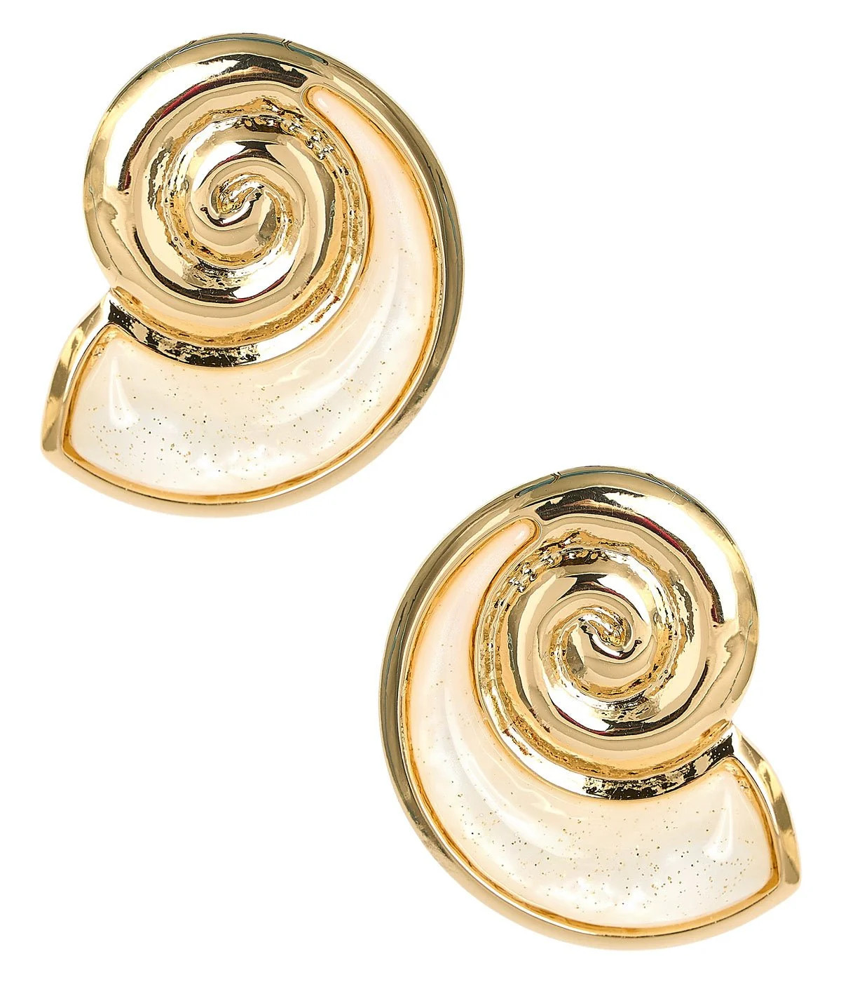 Sandy Shell Stud - Acrylic Earring | Lisi Lerch Inc