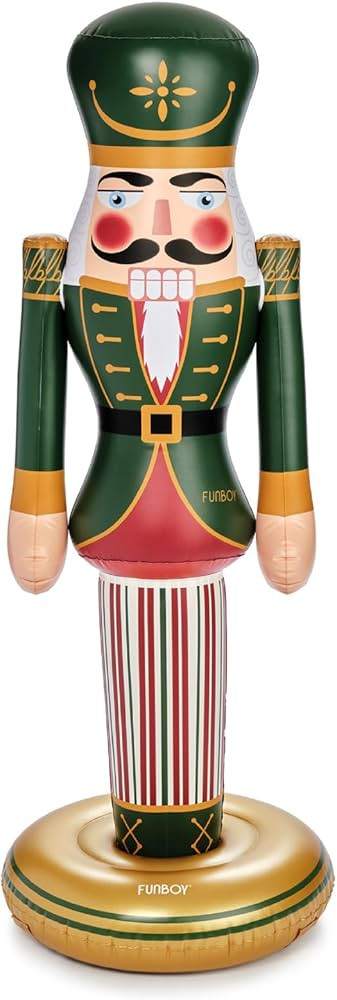 FUNBOY 5 FT Giant Inflatable Classic Nutcracker Christmas Decor, Indoor/Outdoor, Weatherproof, We... | Amazon (US)