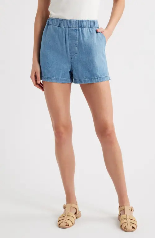 Madewell Pull-On Denim Shorts in Marnie Wash at Nordstrom, Size Xx-Small | Nordstrom