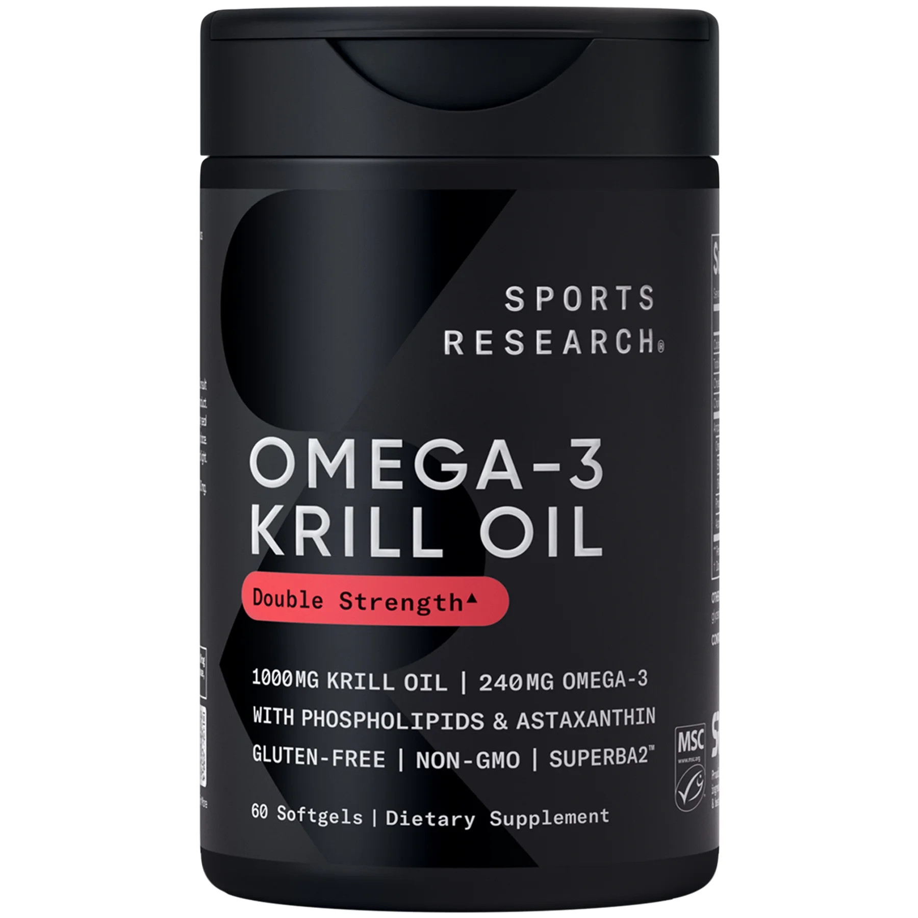 Sports Research® Antarctic Krill Oil Omega 3 1000mg with Phospholipids, Choline and Astaxanthin ... | Walmart (US)