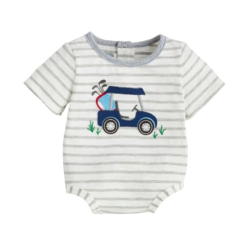 Mud Pie Children's Boy Golf Cart Crawler; 0-3M | Amazon (US)