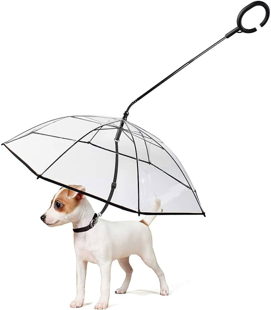 LESYPET Dog Umbrella with Leash, Pet Umbrella for Dogs Adjustable Handle Dog Umbrella for Small P... | Amazon (US)