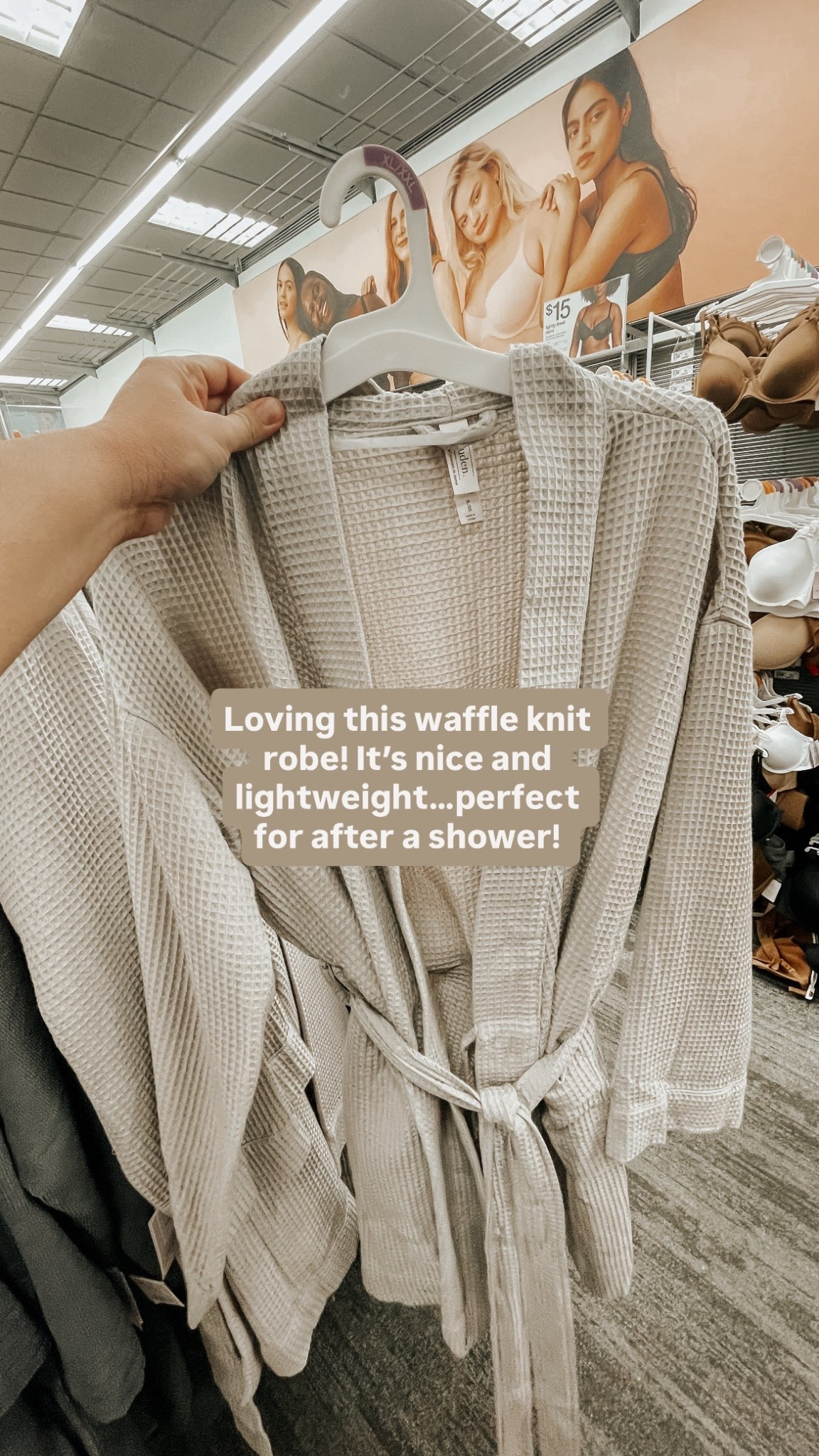 Must have waffle knit robe 🩶

#LTKSeasonal #LTKMidsize #LTKFindsUnder50