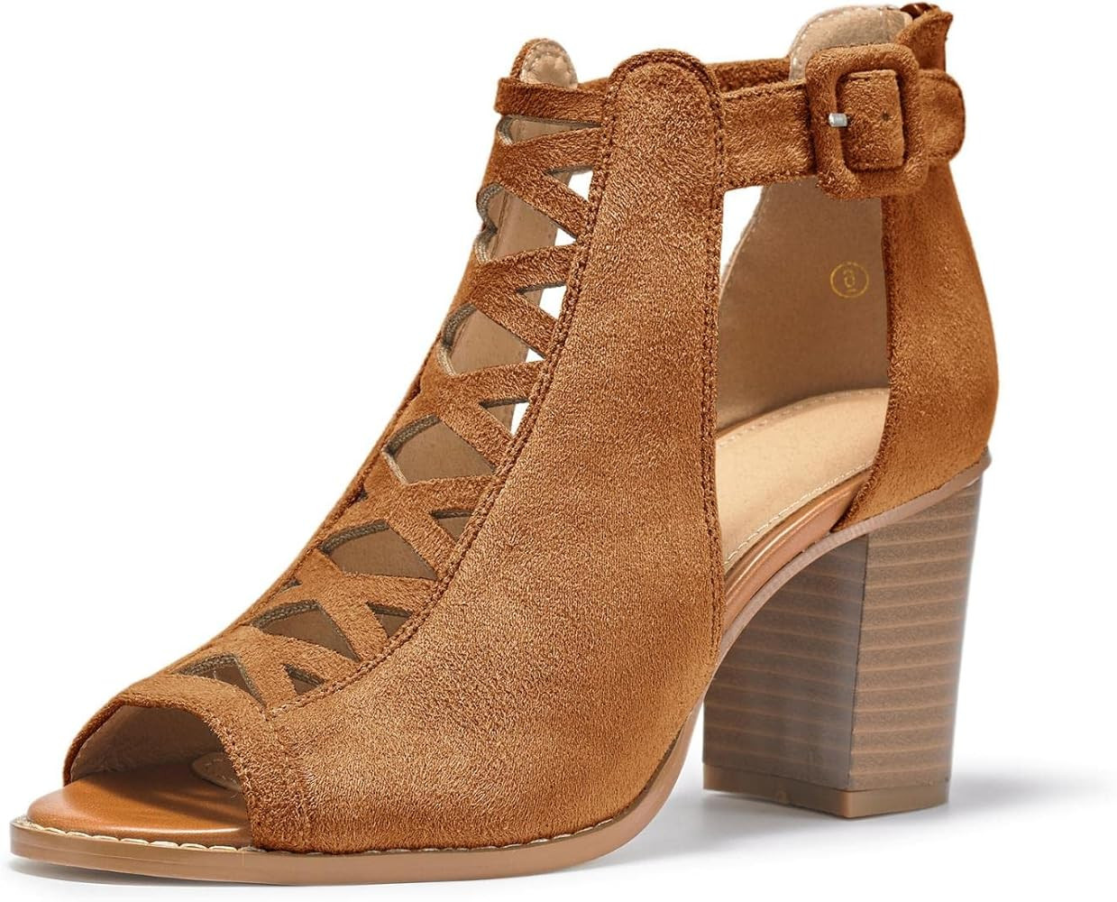 Liyuandian Womens Platform Open Toe Ankle Strap Zipper Back High Heel Sandals | Amazon (US)