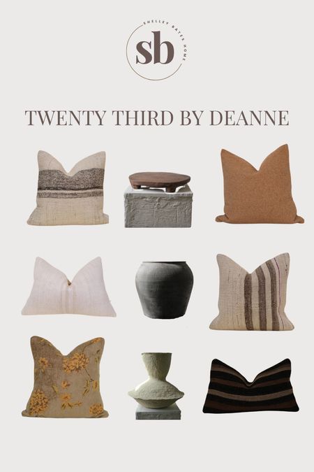 My favorite pillows! Twenty Third by Deanne has the most gorgeous collection of pillows and home decor. I’ve linked a few of my faves. 

Home decor, pillows, pillow covers, living room, bedroom, organic modern, home style 

#LTKhome