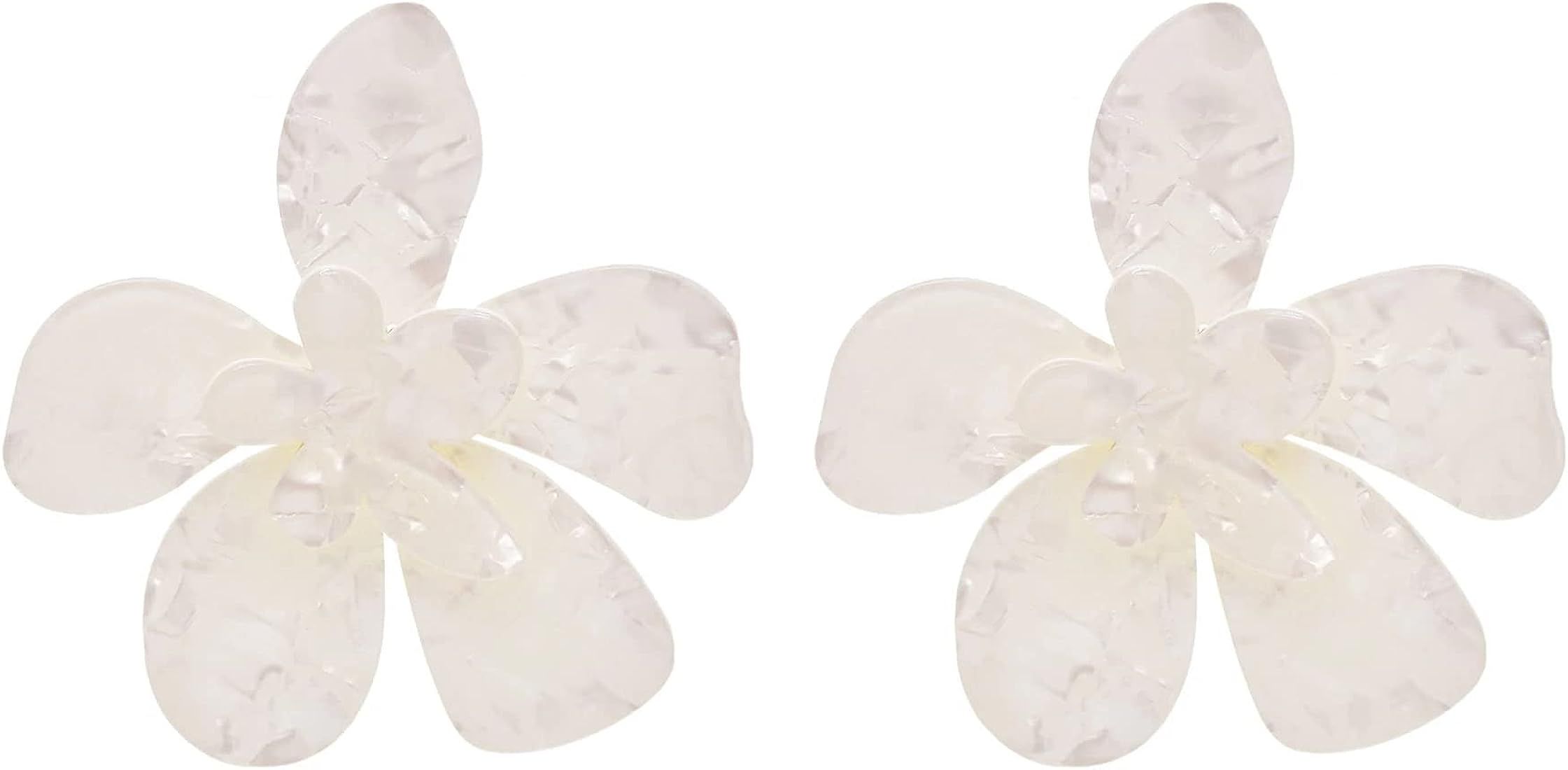 Jewel Earrings Waterfull Ball Scorpion Resin Flower Earrings Personalised Exaggerated Earrings | Amazon (US)