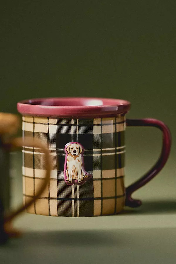 Barbour x Anthropologie Stoneware Dog Mug | Anthropologie (US)