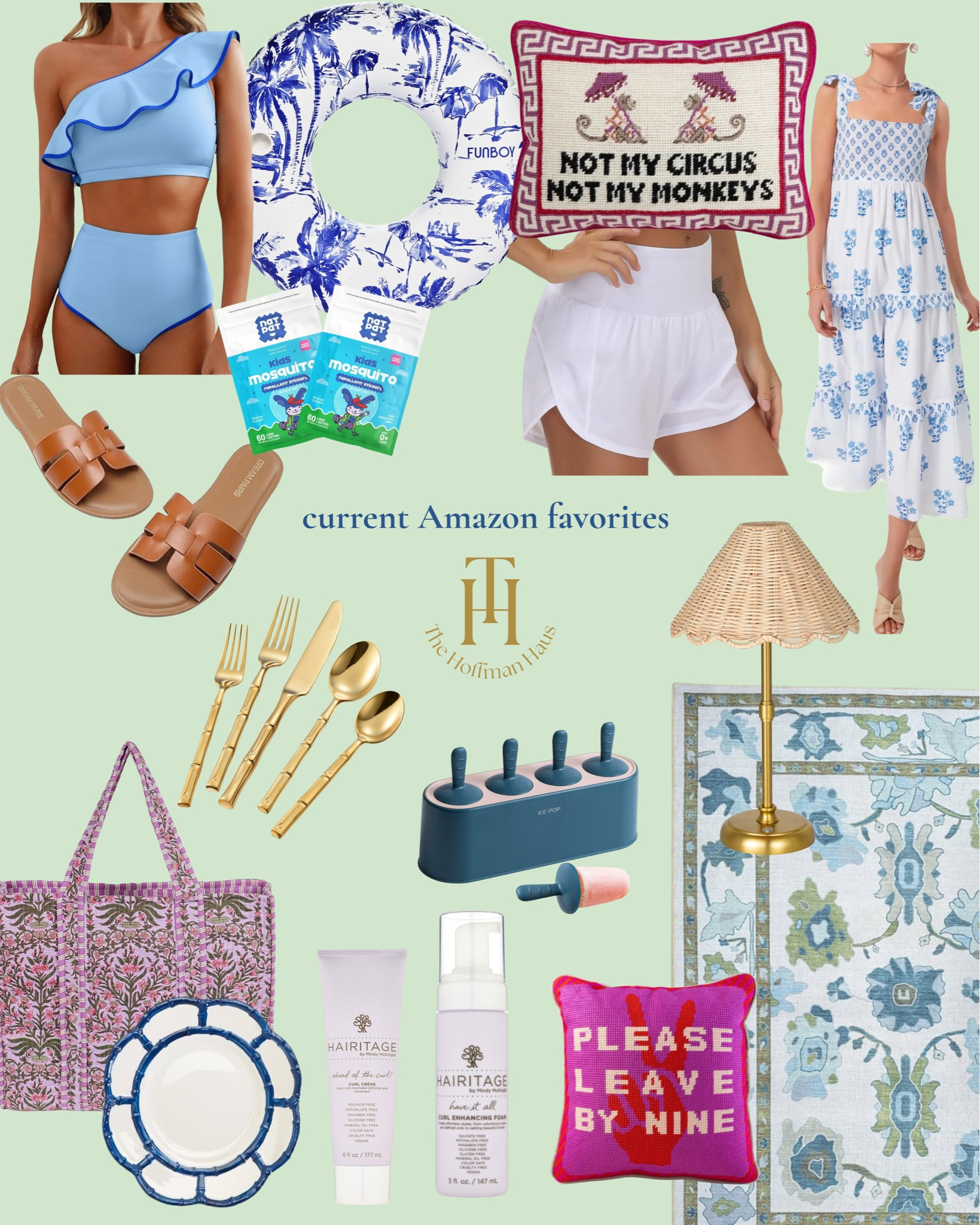 Current Amazon favorites!  • travel • women’s fashion • kid essentials • beach • mosquito patches • rugs • nursery • home decor • tote bag • gifts • summer finds • women’s swim • bathing suits • shorts • needlepoint pillow • athletic shorts • lulu dupe • hosting • sandals • curly hair products • cordless lamp • blue and white dress • pool float 

#LTKswim #LTKstyletip #LTKhome