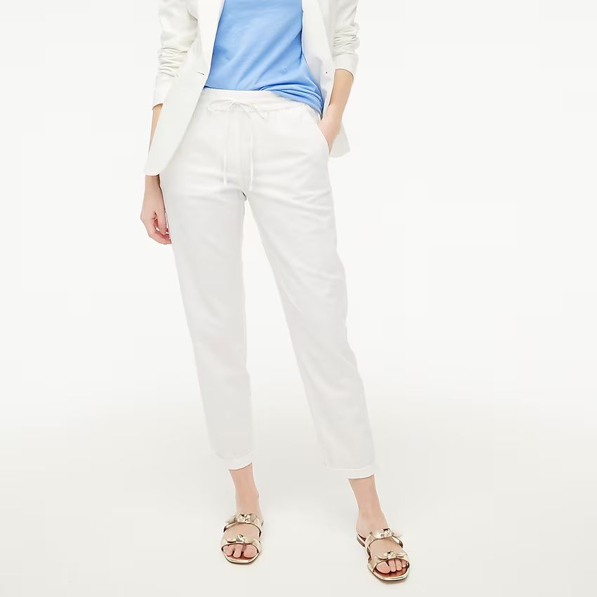 Linen-cotton drawstring pant | J.Crew Factory