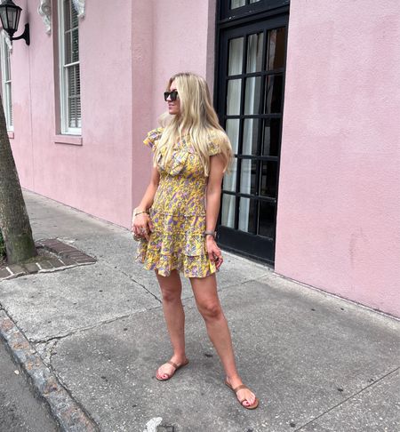 Yellow floral dress in Charleston 

#LTKtravel #LTKstyletip #LTKwedding