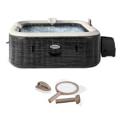 Intex PureSpa Plus Inflatable Square Hot Tub Spa with Maintenance Accessory Kit | Target