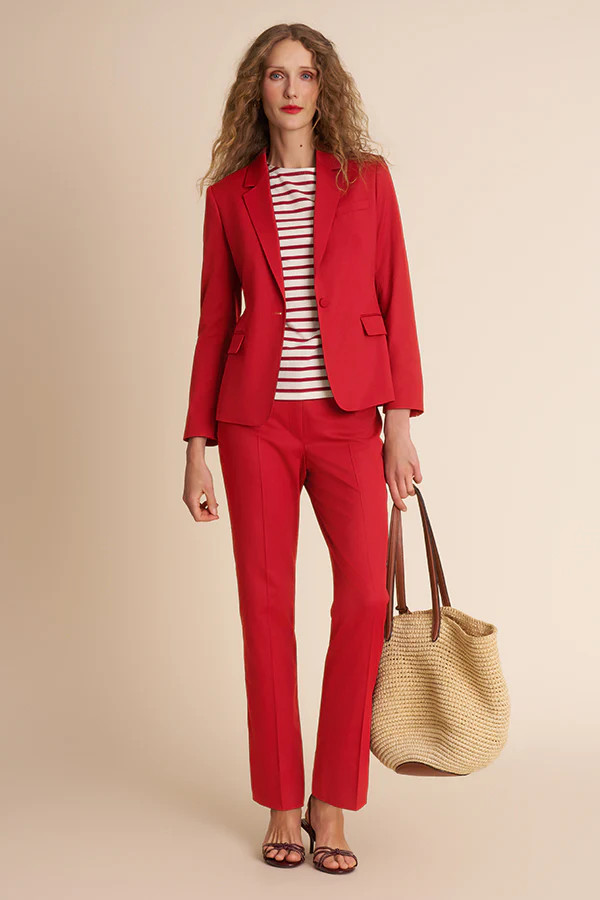 Yasmine Blazer - Italian Wool Twill :: Sunset | MM LaFleur