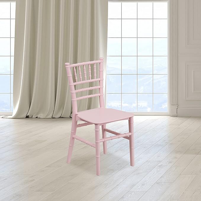 EMMA + OLIVER Child’s All Occasion Pink Resin Chiavari Chair for Home or Home Based Rental Busi... | Amazon (US)