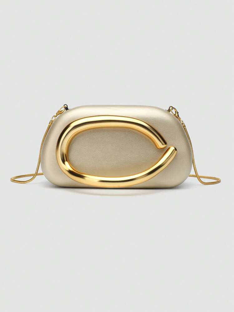 1pc PU Clutch Bag, Ideal Valentine's Gift, Comfortable & Fashionable, Personalized Gift Choice, 2025 Accessory, Suitable For All Occasions With Fashionable Style, Affordable Luxury Feel, Rebellious Party Bag, Perfect For Parties, Weddings, Galas, Dinners/Banquets, Elegant Ladies Handbag, Party Bags,Perfect For Party Wedding Prom Dinner/Banquet Matching With Holiday Party Dress Evening Dress & Sequin Dress | SHEIN