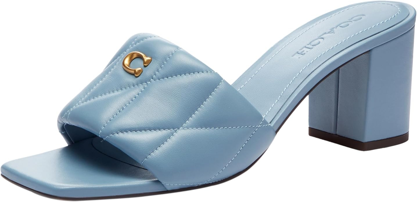 COACH womens Holly Block Heel Sandal | Amazon (US)
