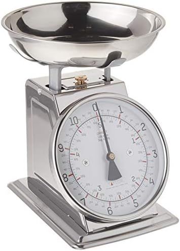 Taylor Precision Products Taylor Stainless Steel Analog Kitchen Scale, 11 Lb. Capacity, Silver | Amazon (US)