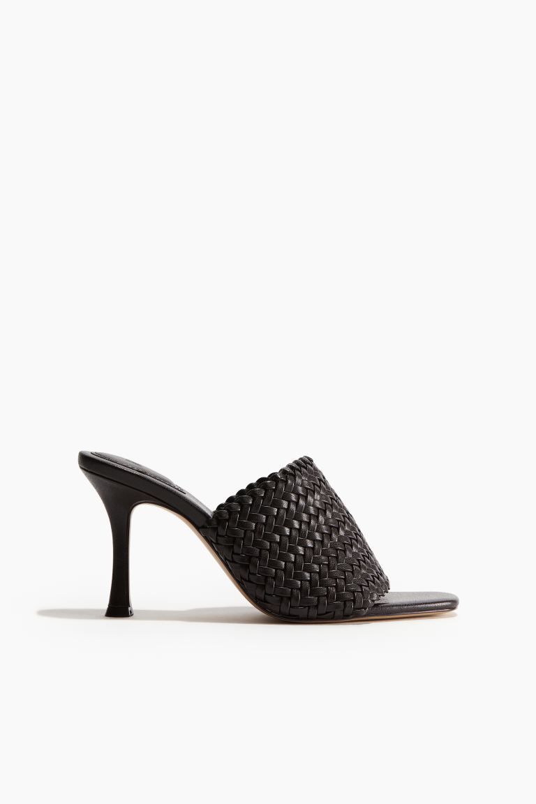 Braided Sandals with Heel - High heel - Dark brown - Ladies | H&M US | H&M (US + CA)