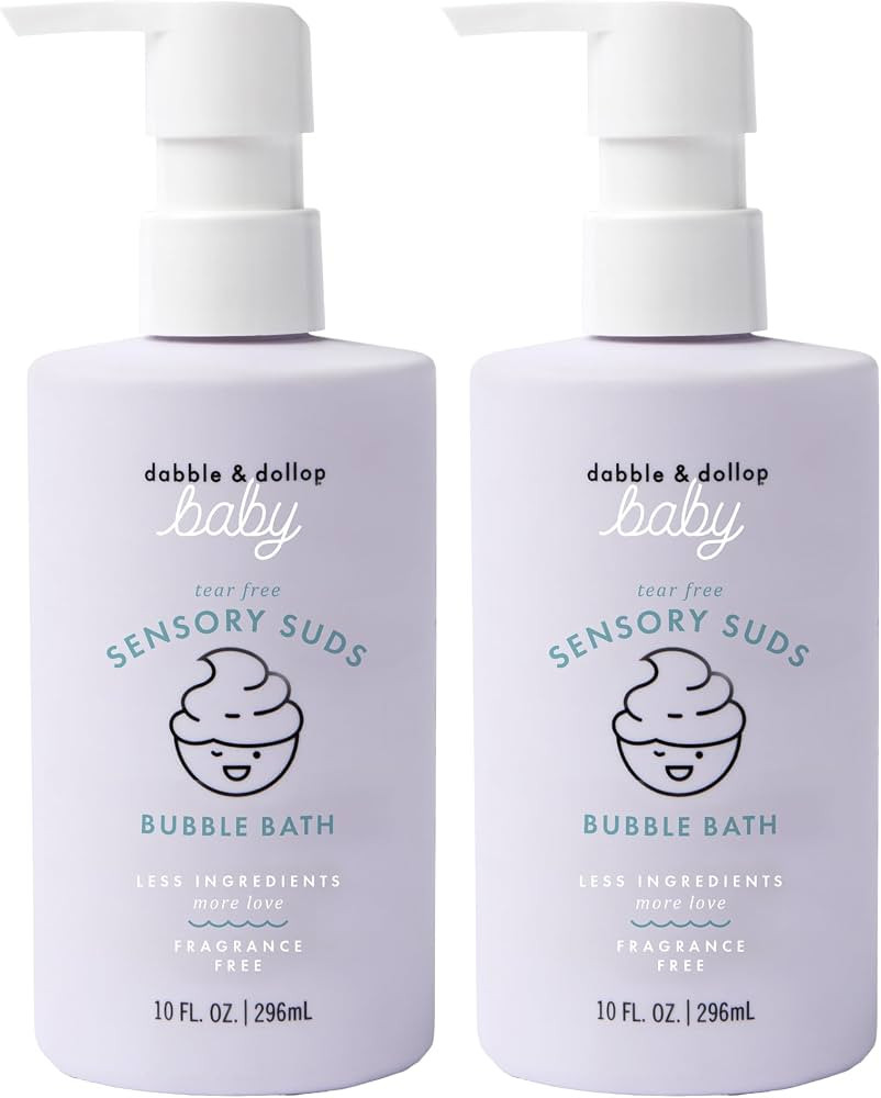 Dabble & Dollop Baby Bubble Bath for Sensitive Skin - Tear-Free & pH-Balanced, EWG-Verified, Frag... | Amazon (US)