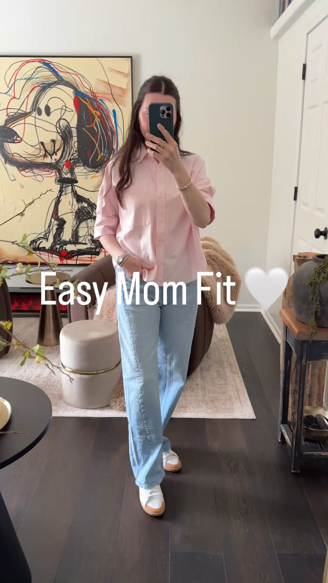 I love an outfit that just feels great!  This one is 10/10 - clean, crisp, and fun 🤍

Wearing a small in top and 26 in jeans (they run 1 size small with zero stretch)  

#LTKmomlife #LTKootd #LTKPetite