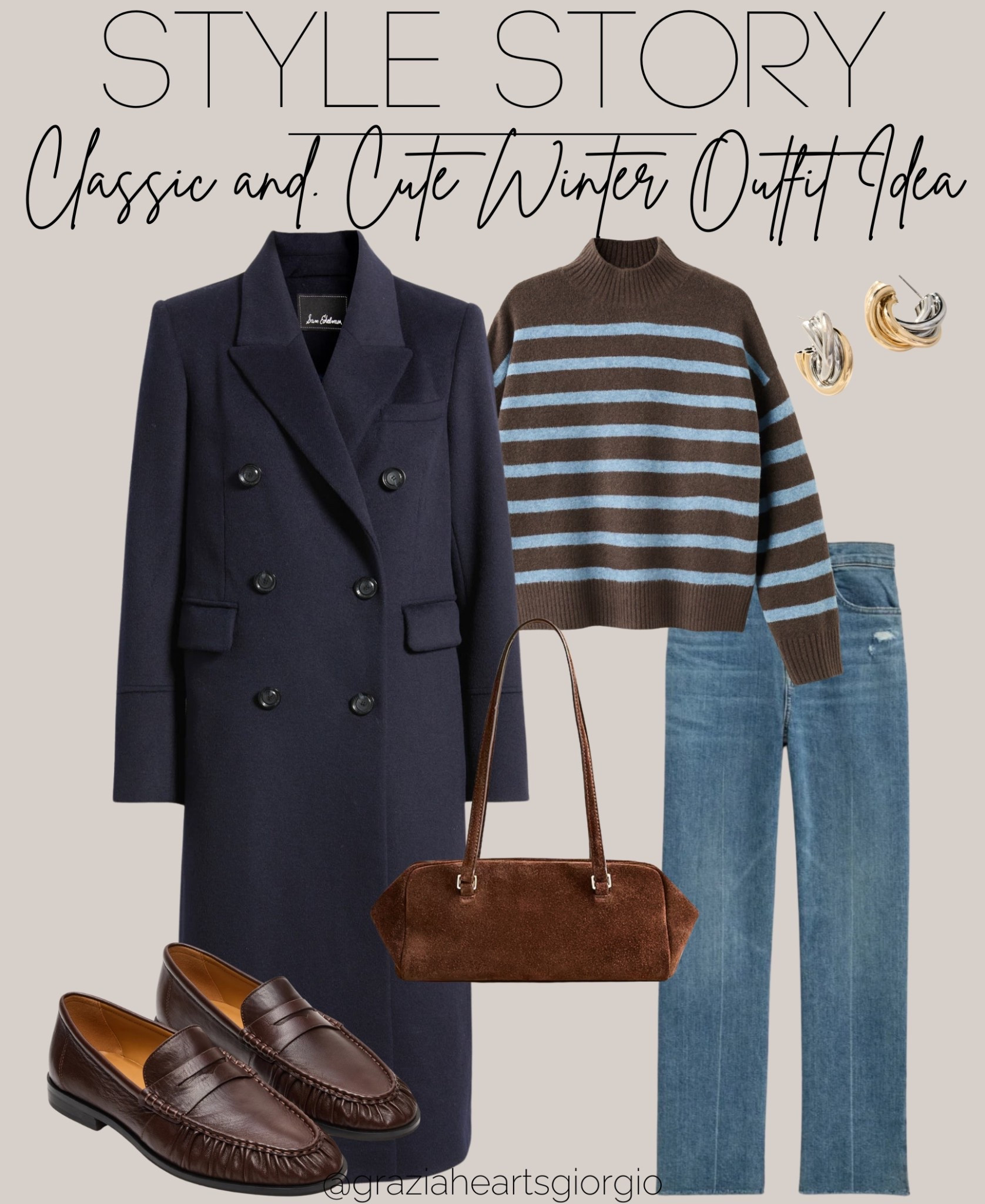 Classic and Cute Winter Outfit Idea 
.
#classicoutfit #winterstyle

#LTKSeasonal