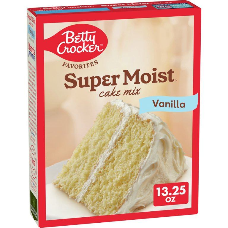 Betty Crocker Favorites Super Moist Vanilla Cake Mix, 13.25 oz. | Walmart (US)