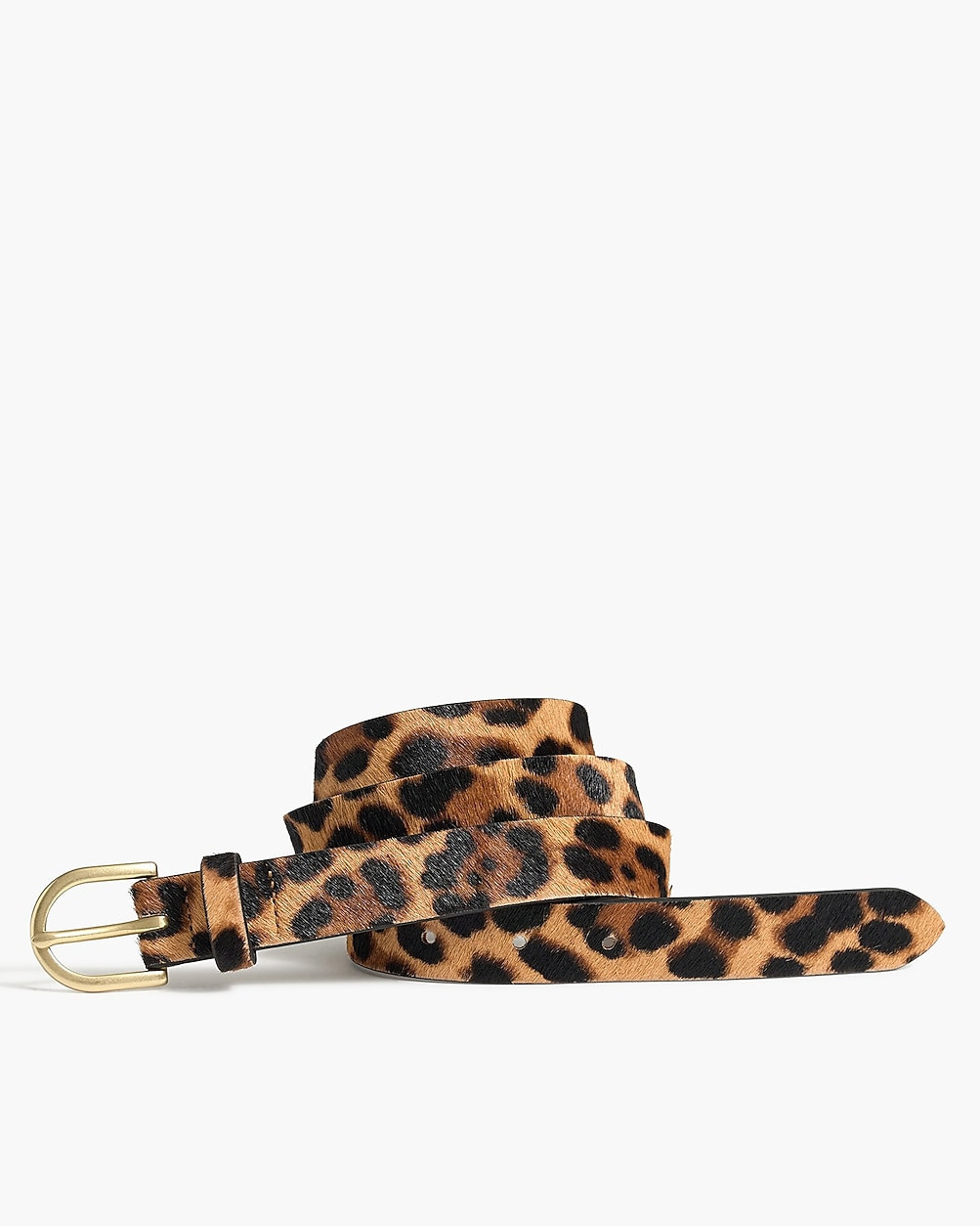 Leopard calf hair belt | J.Crew Factory