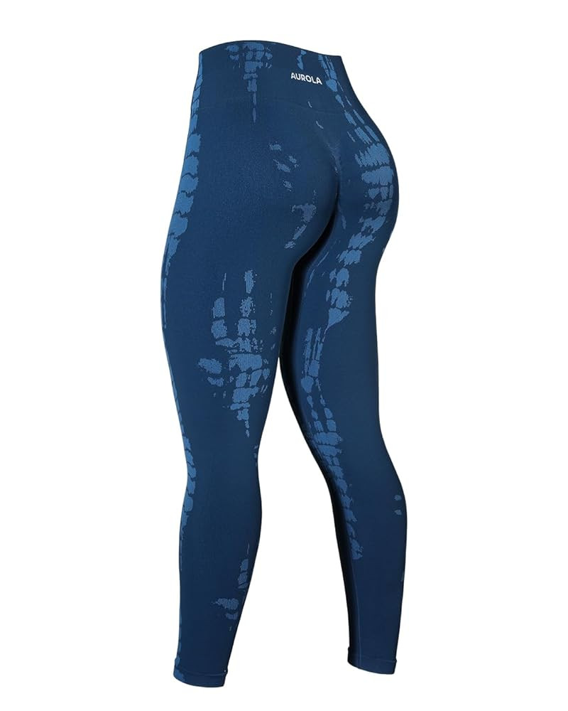 AUROLA Serpent Snake Seamless Scrunch Workout Leggings for Women,Girls Squat Proof Ribbed Thick A... | Amazon (US)