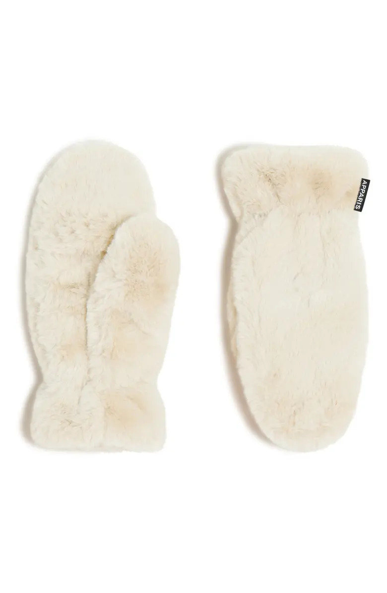 Apparis Coco Faux Fur Mittens | Nordstrom | Nordstrom
