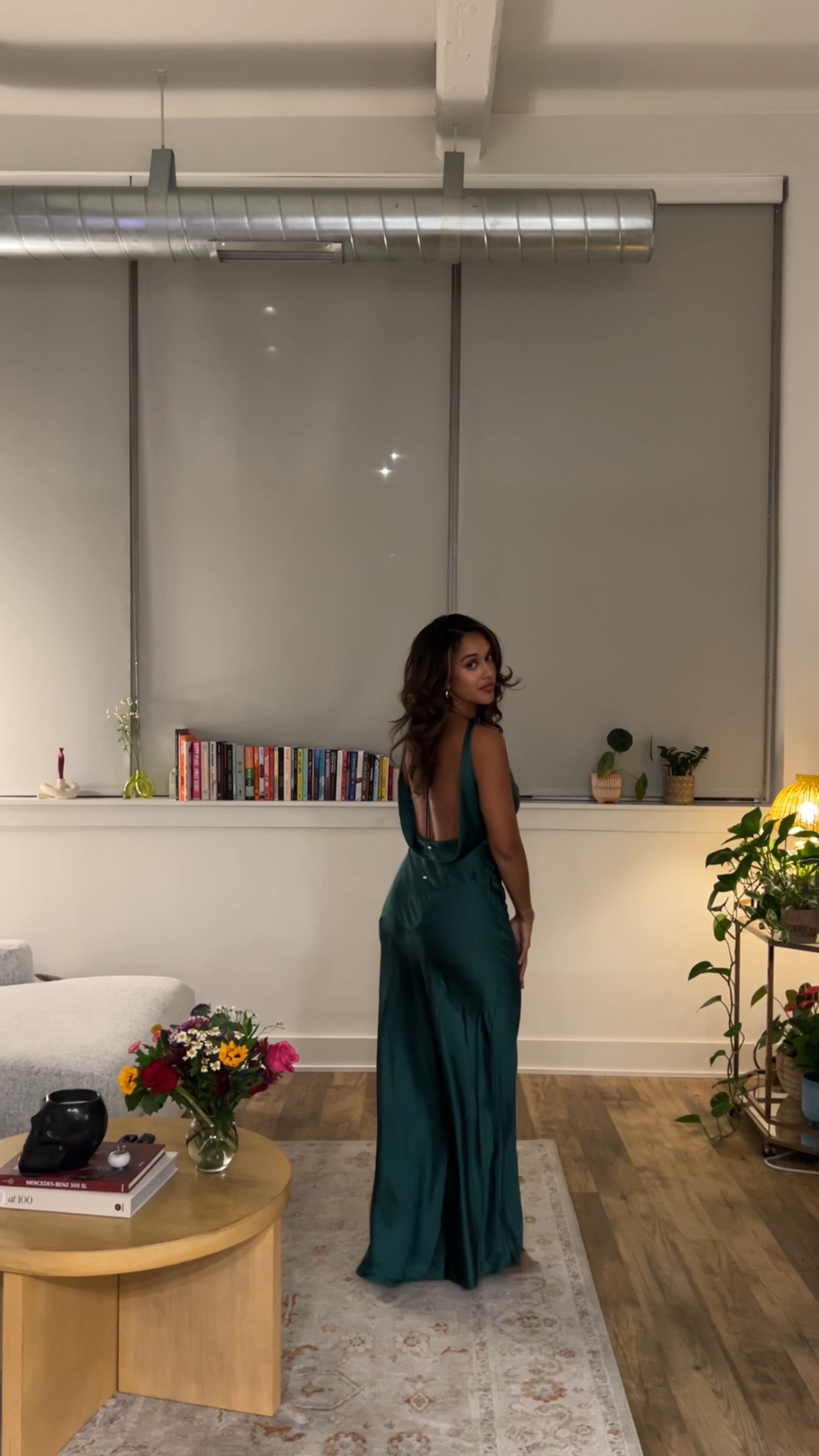 Seen For You Cowl Neck Satin Maxi Dress Green Tropic Muse Beaded Cowl Maxi  Dress