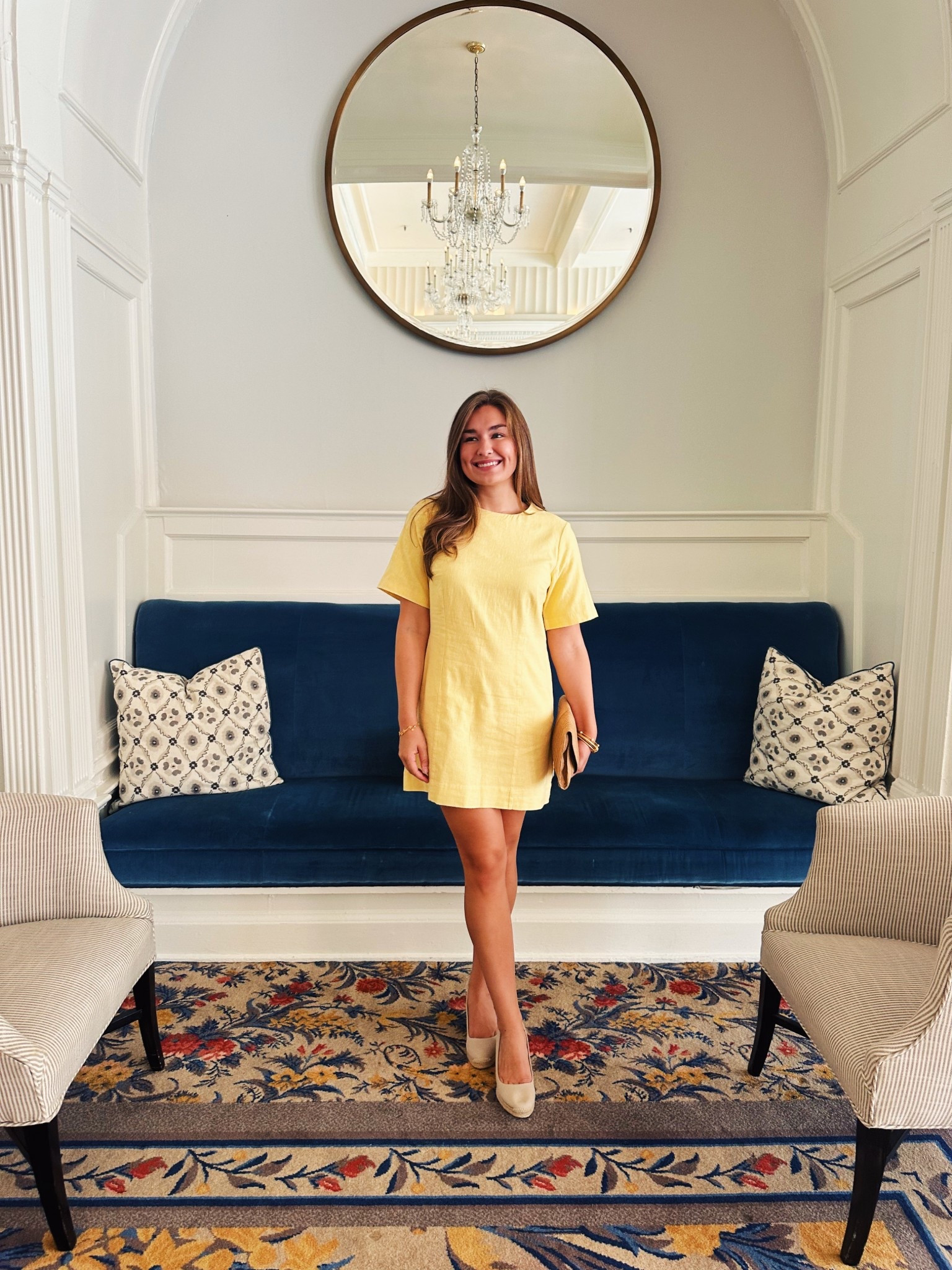 I love when an outfit matches the room! 💛

#LTKStyleTip #LTKWorkwear #LTKFindsUnder50