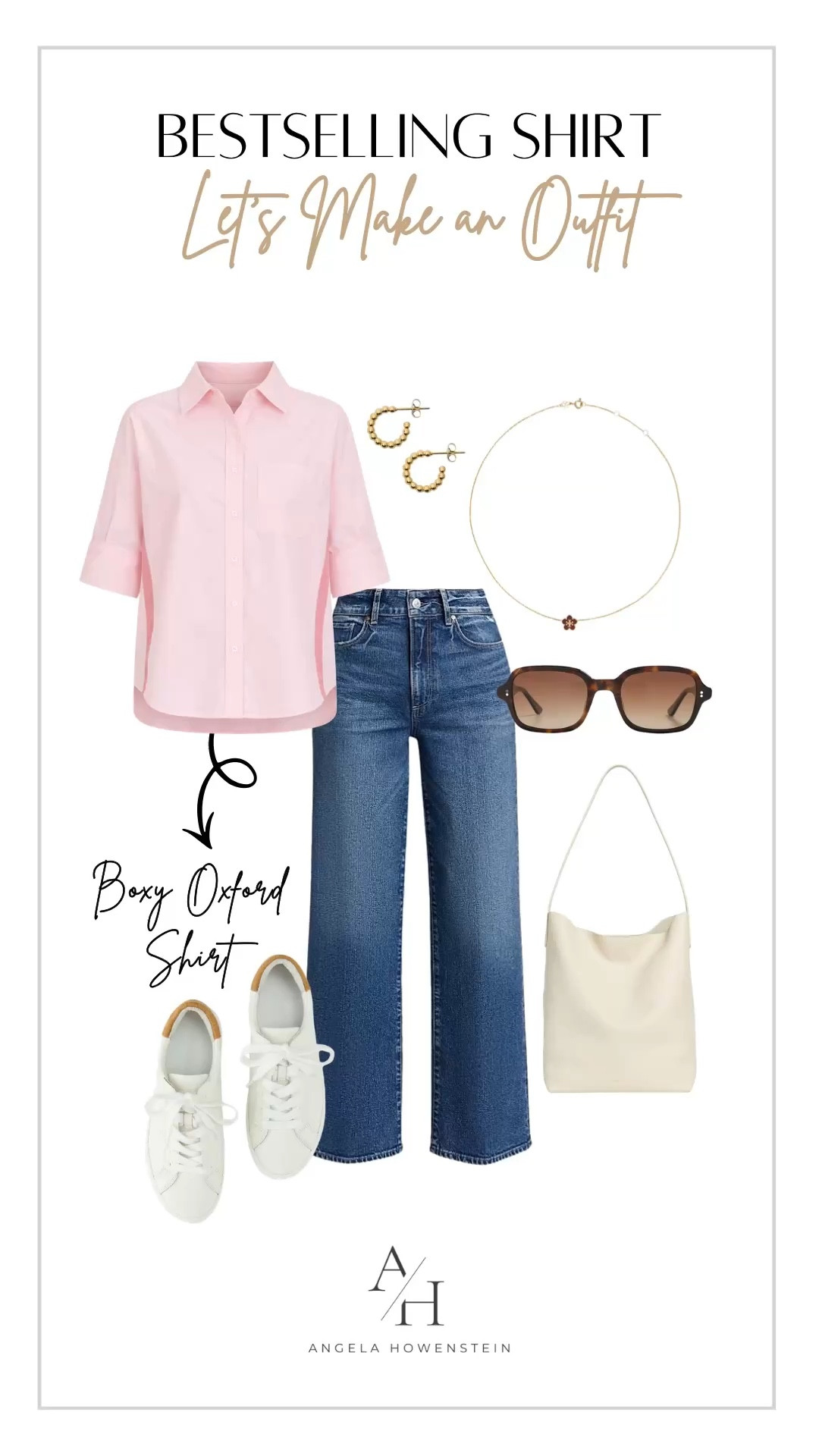 Boxy Oxford shirt outfit with jeans. 

#LTKOver40 #LTKootd