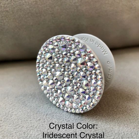 Genuine Swarovski crystal full back Pop Socket | Etsy (US)