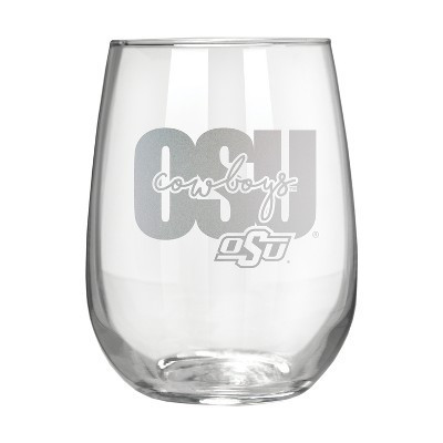 NCAA Oklahoma State Cowboys The Vino Stemless 17oz Wine Glass - Clear | Target