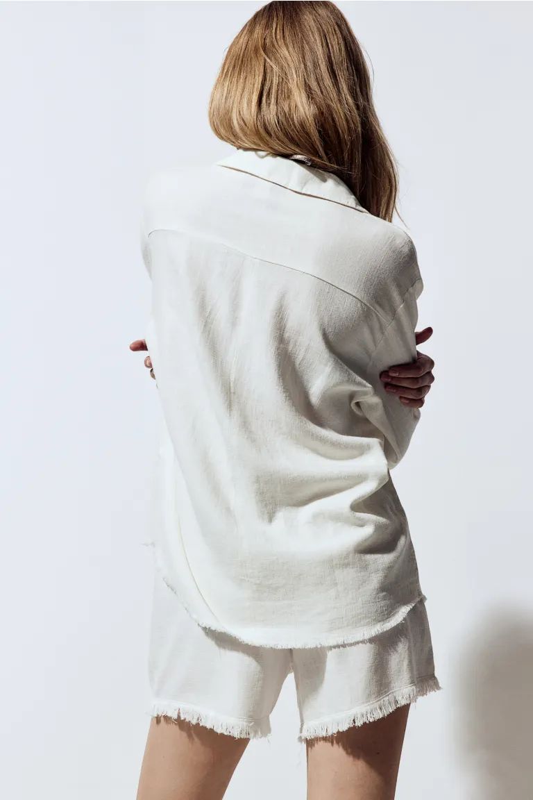 Linen-blend shirt | H&M (US + CA)
