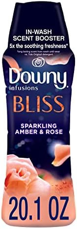 Downy Infusions Laundry Scent Booster Beads for Washer, Bliss, Sparkling Amber & Rose, 20.1 Oz | Amazon (US)