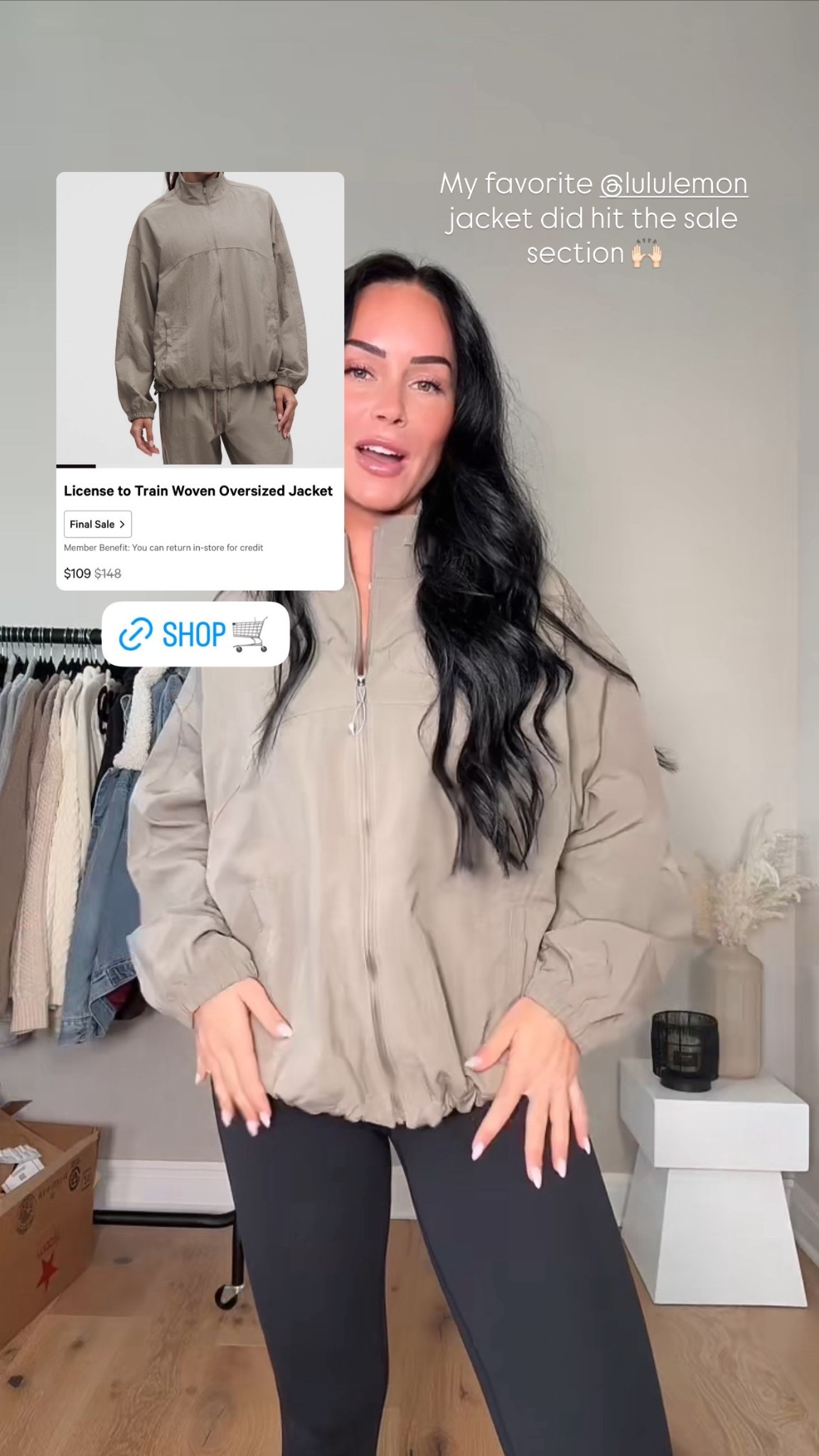 Lululemon sale find 

My sizing 5’7, 145lbs, 32dd
I’m wearing size small jacket, size 6 pant 

#LTKootd #LTKSaleAlert #LTKActive