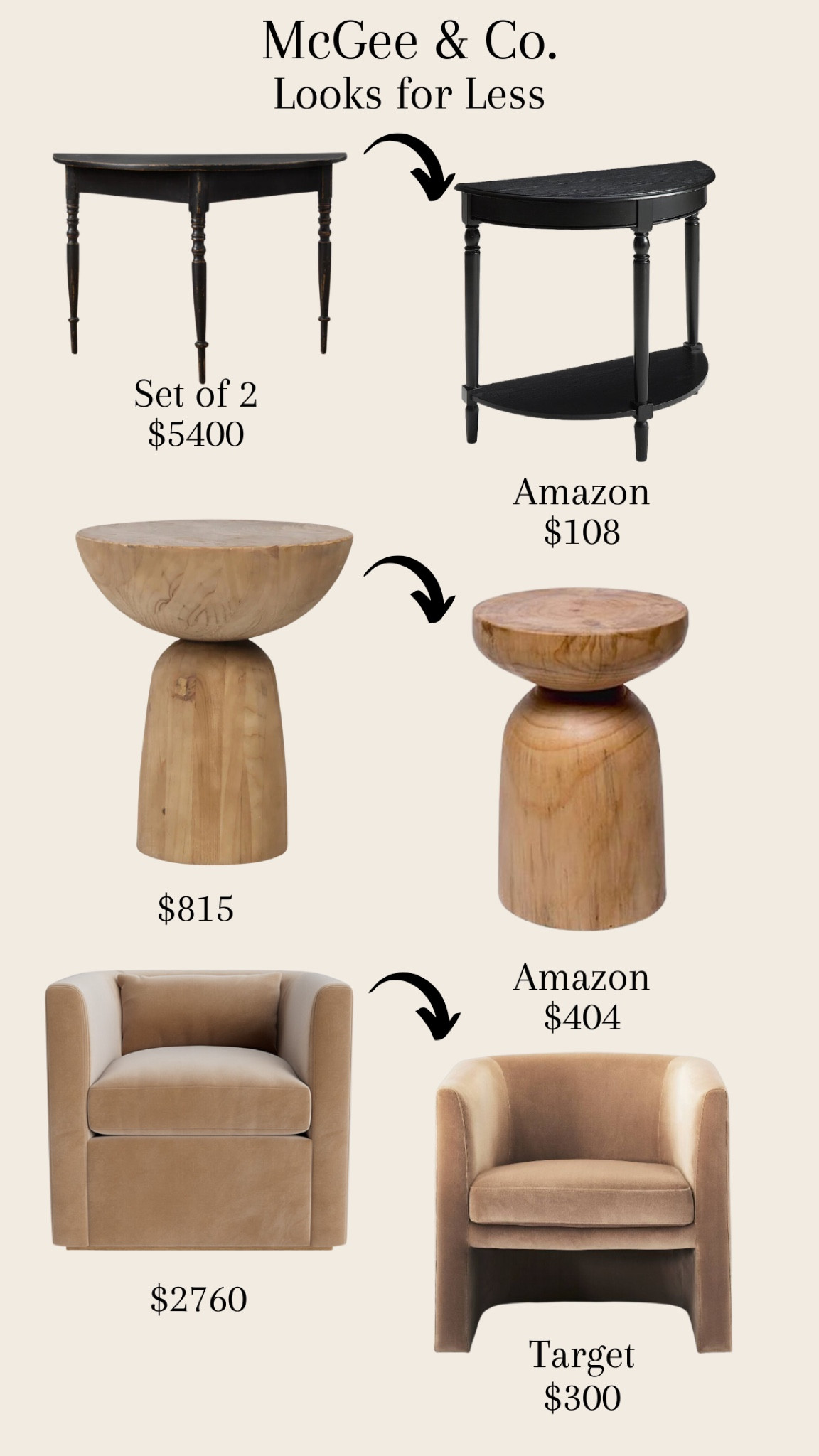 McGee & Co Looks for Less #homedecor #furniture #mcgeeandco #lookforless #dupe

#LTKhome #LTKstyletip #LTKFind