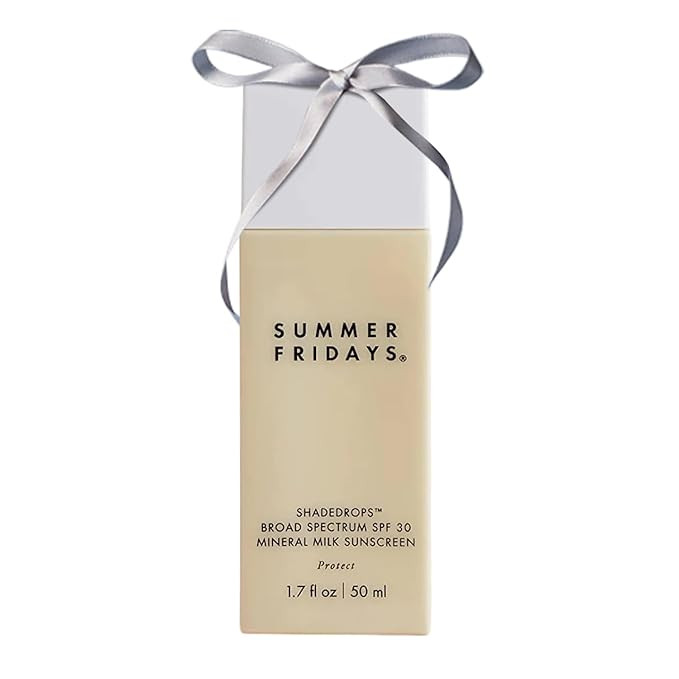 Summer Fridays ShadeDrops Broad Spectrum SPF 30 Mineral Milk Face Sunscreen with Zinc Oxide - Lig... | Amazon (US)