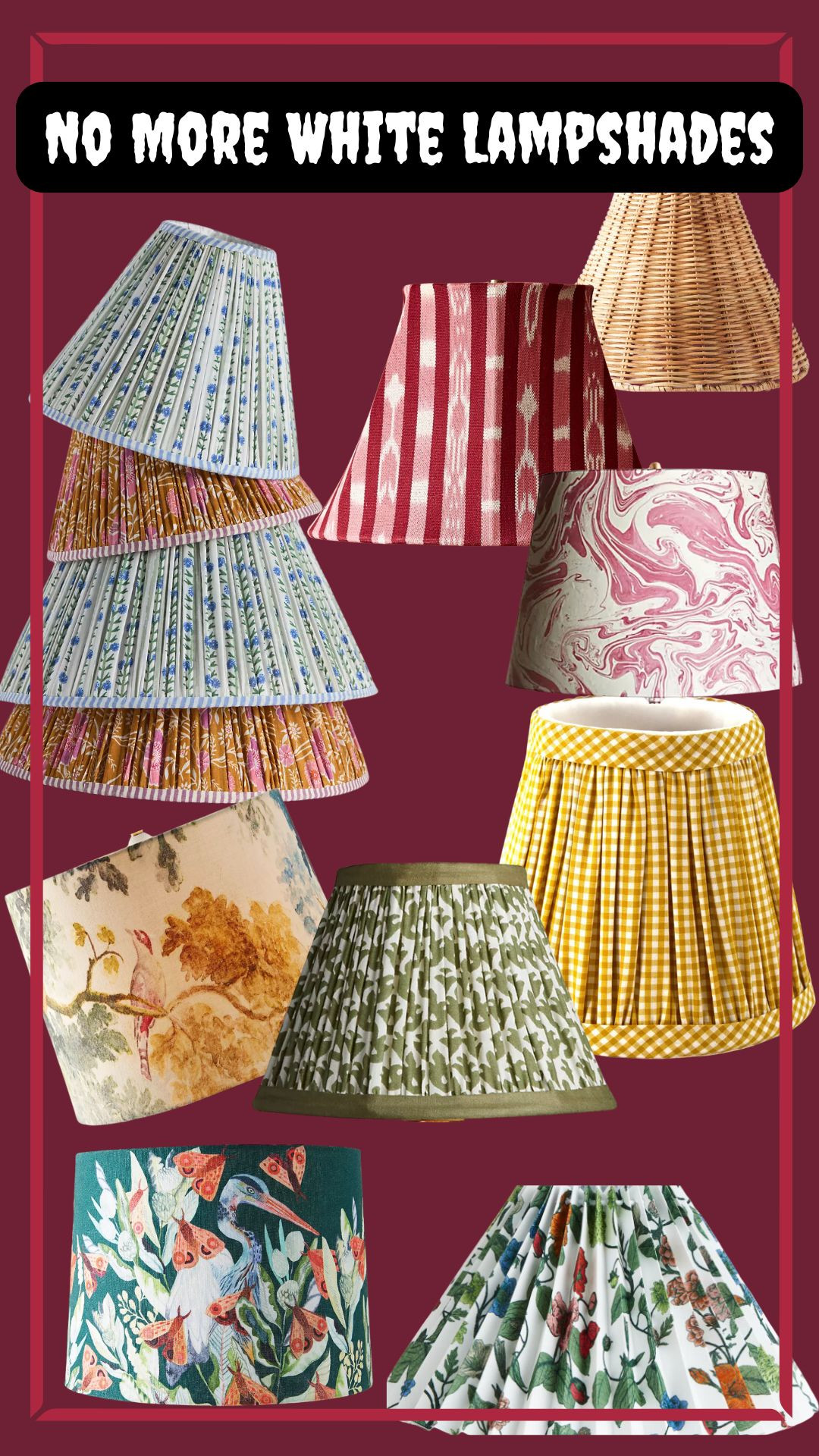 NO MORE WHITE LAMPSHADES 

 #LTKSeasonal #LTKHome #LTKTravel