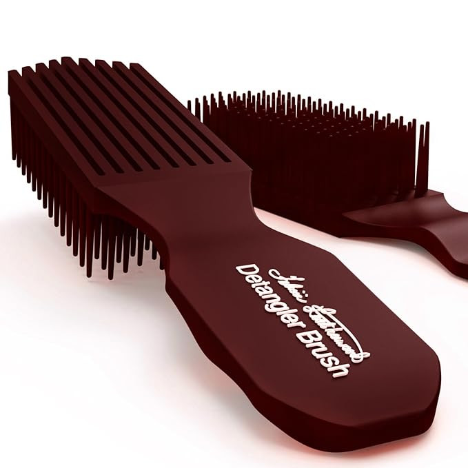 Maroon Detangler Brush by Felicia Leatherwood - For Kinky, Curly, Wavy 4c or Straight Hair - Tame... | Amazon (US)