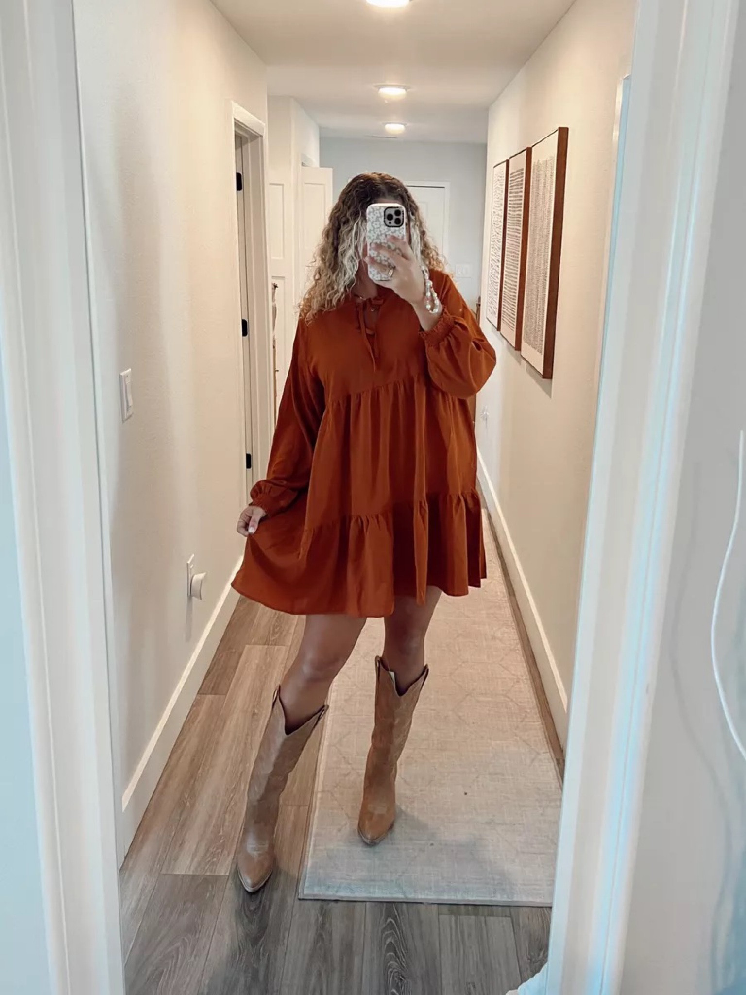 Family pictures, family photos outfit, cowboy boots, fall dress, fall fashion, holiday outfit, Thanksgiving outfit, Cupshe dress, midsize outfit

#LTKHoliday #LTKmidsize #LTKshoecrush