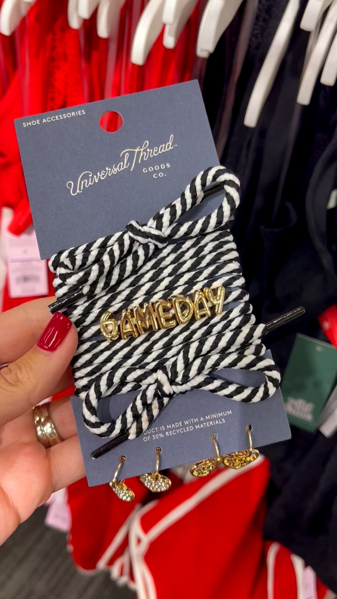 Game Day Laces 🖤

#gameday 

#LTKSeasonal #LTKStyleTip #LTKFindsUnder50