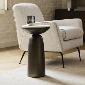 Olina Marble Drink Table (12") | West Elm (US)