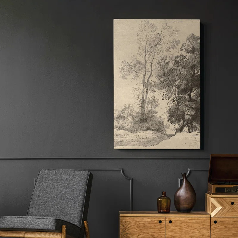 Red Barrel Studio® Vintage Sketch CI - Wrapped Canvas Print | Wayfair | Wayfair North America