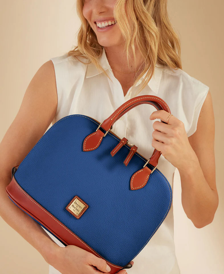 Pebble Grain Zip Zip Satchel | Dooney & Bourke (US)