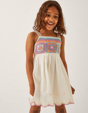 Crochet Sleeveless Dress White | Monsoon (UK)