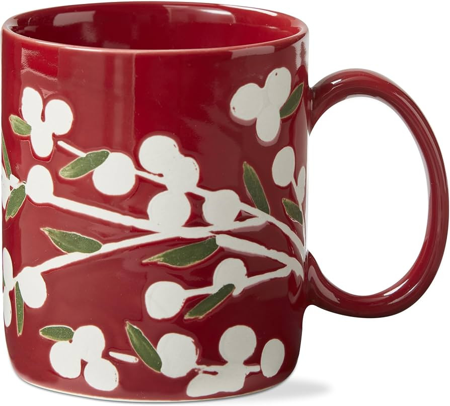 tag Sprig 16oz Red Mug Dishwasher-Safe Everyday Drinkware 4in H x 3.75in L x 5in W Perfect for Ho... | Amazon (US)