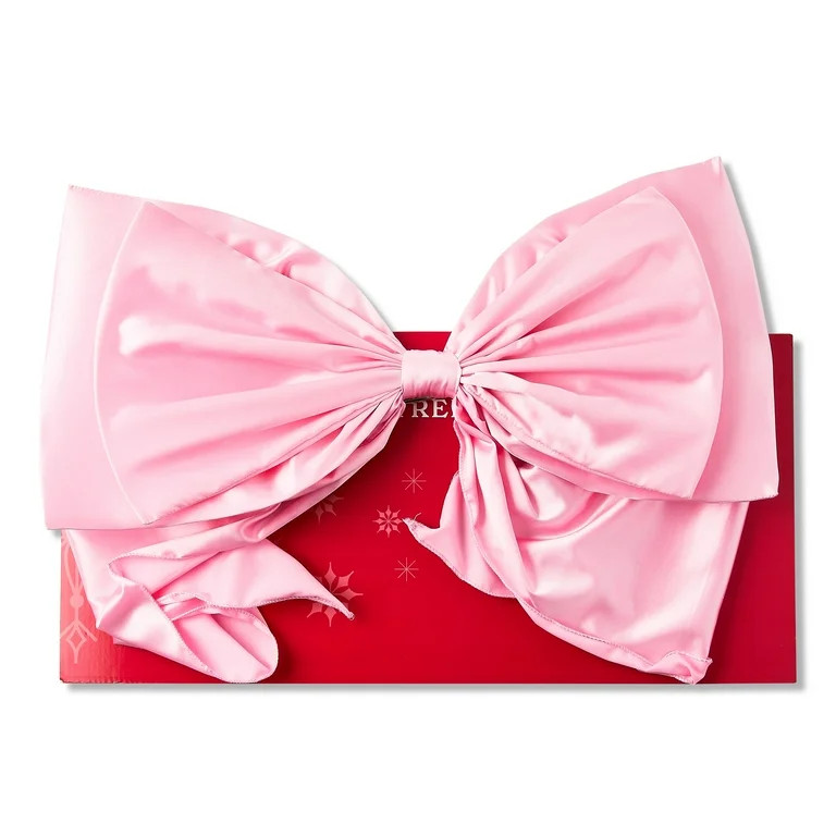 Fabric Satin Bow Christmas Tree Topper, Pink, 34.5", by Holiday Time - Walmart.com | Walmart (US)